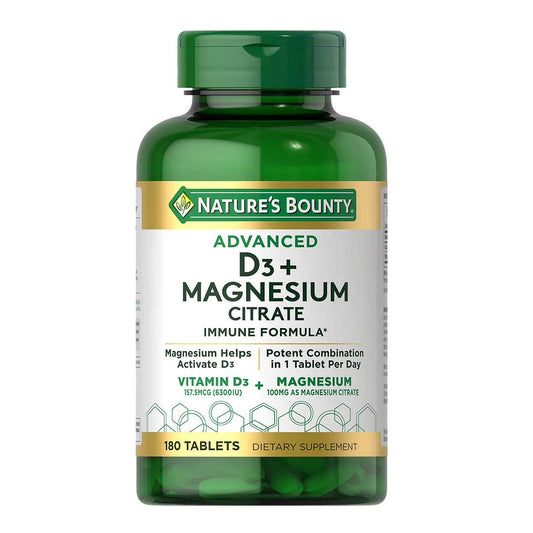 Nature’s Bounty Advance Magnesium Citrate + D3