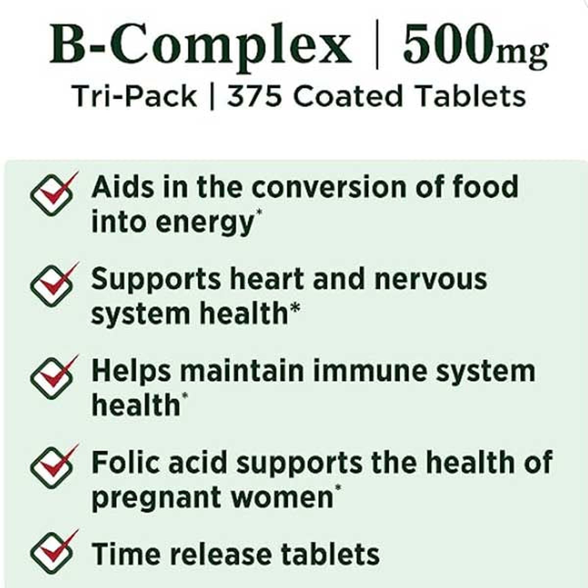 Nature's Bounty B-Complex 125 Ct - Vitamins House