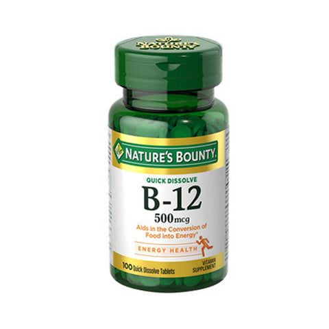 Nature's Bounty B12 500mcg - Vitamins House