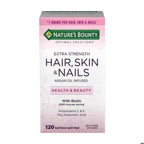 Nature's Bounty Extra Strength Hair, Skin, Nails 120 Softgels in Pakistan at Vitamins House