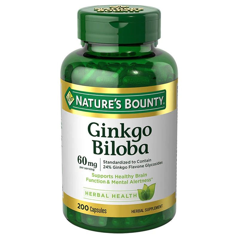 Nature's Bounty Ginkgo Biloba 60mg - Vitamins House