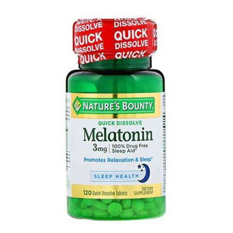 Nature's Bounty Melatonin 3mg Quick Dissolve, 120 Ct - Vitamins House