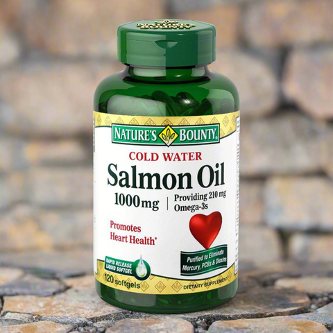 Nature's Bounty Salmon Oil 1000mg 120 Softgels - Vitamins House