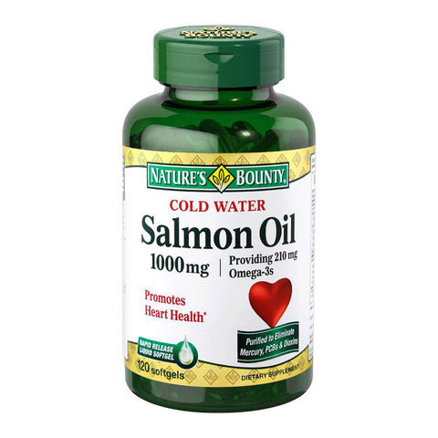 Nature's Bounty Salmon Oil 1000mg 120 Softgels - Vitamins House