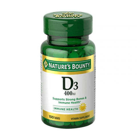 Nature's Bounty VITAMIN D3 400 IU 100 TABLETS - Vitamins House