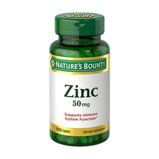 Nature's Bounty Zinc 50mg 100ct - Vitamins House