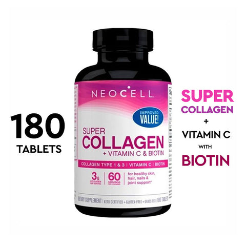 NeoCell Super Collagen + Vitamin C & Biotin, 180 Ct