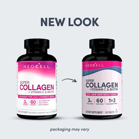 NeoCell Super Collagen + Vitamin C & Biotin, 180 Ct