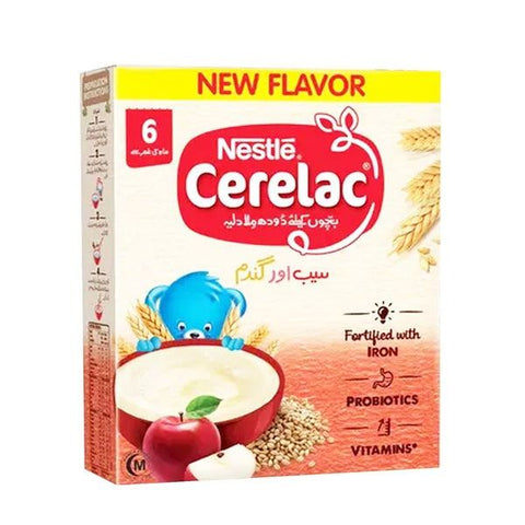 Nestle Cerelac Apple and Wheat, 175g - Vitamins House