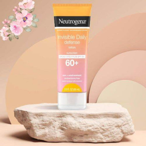 Neutrogena Invisible Daily Defense Lotion Broad Spectrum Spf 60+ Fragrance Free 88Ml - Vitamins House