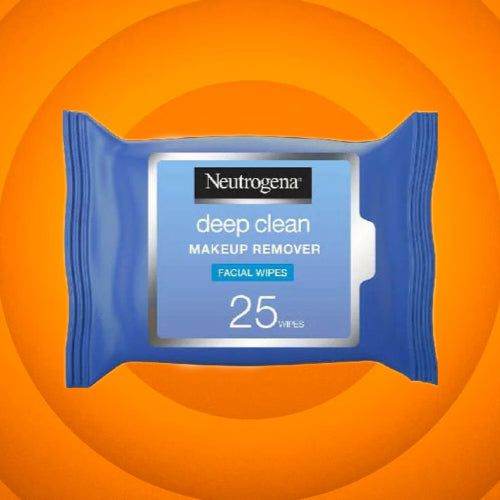 Neutrogena Makeup Remover Facial Wipes Deep Clean Pack Of 25 Wipes - Vitamins House