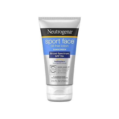 Neutrogena Sport Face Oil Free Sunscreen Broad Spectrum Spf 70+ 73Ml - Vitamins House