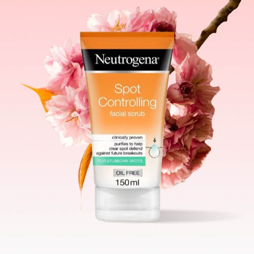 Neutrogena Spot Controlling Facial Scrub 150ml - Vitamins House