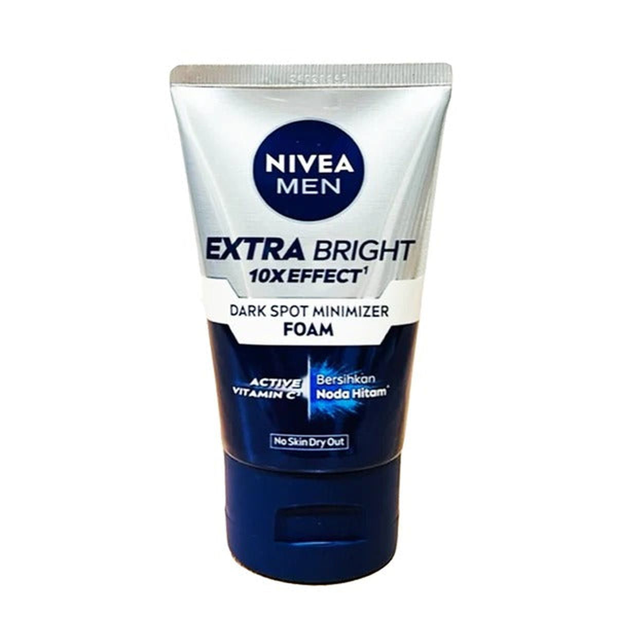 Nivea Men Extra Bright 10x Effect Dark Spot Minimizer Foam, 100ml - Vitamins House