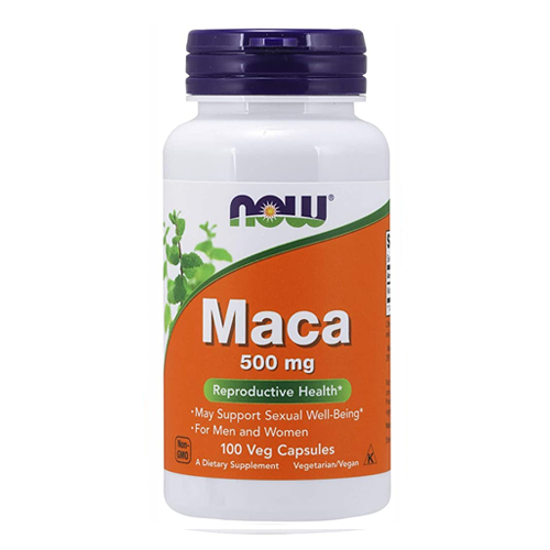 Now Maca 500mg 100 Veg Capsules - Vitamins House