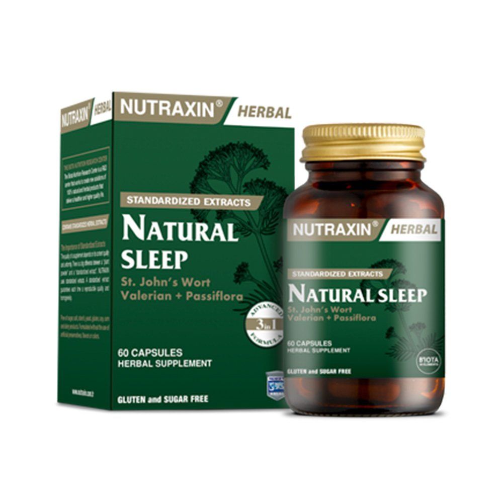 Nutraxin Natural Sleep 60 Capsules - Vitamins House