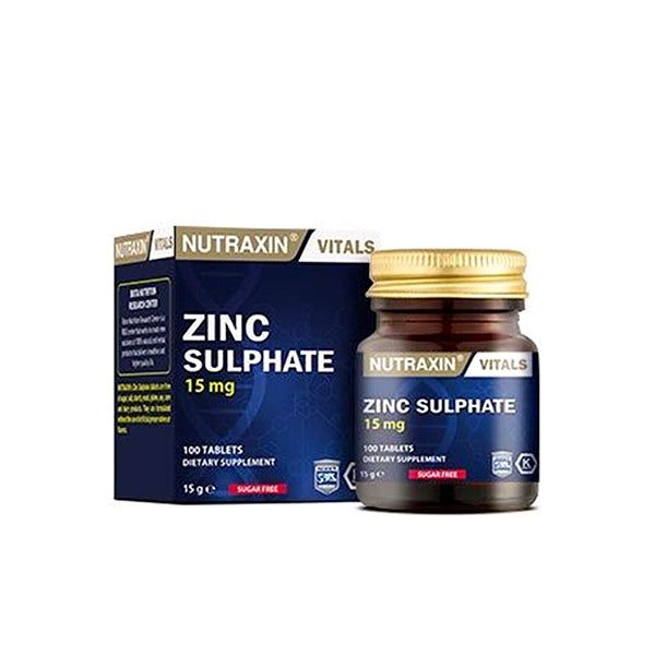 Nutraxin Zinc Sulphate 15mg - Vitamins House