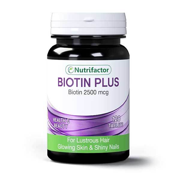 Nutrifactor Biotin Plus 2500 mcg 120 Tablets in Pakistan