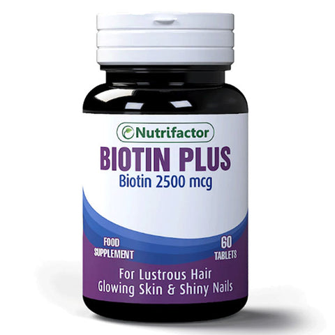 Nutrifactor Biotin Plus 2500 mcg, 60 Ct