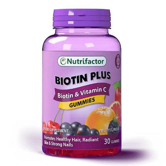 Nutrifactor Biotin Plus Gummies, 30 Ct - Vitamins House