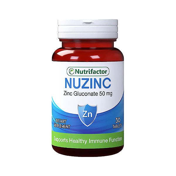 Nutrifactor Nuzinc Zinc Gluconate 50mg - Vitamins House