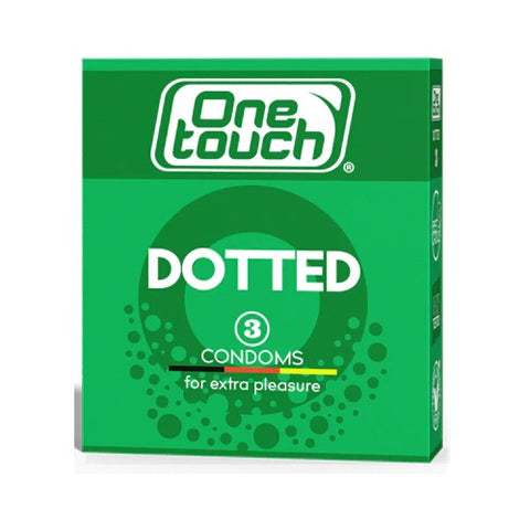 One Touch Dotted Condoms 3Ct
