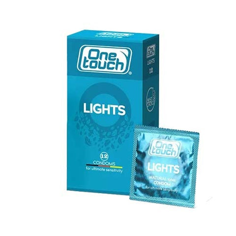 One Touch Lights Condoms 12Ct