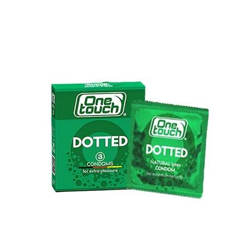 One Touch Dotted Condoms 3Ct - Vitamins House