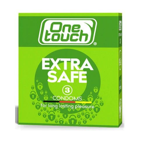 One Touch Extra Safe Condoms 3Ct - Vitamins House