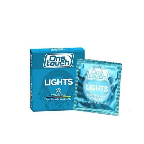 One Touch Lights Condoms 3Ct - Vitamins House