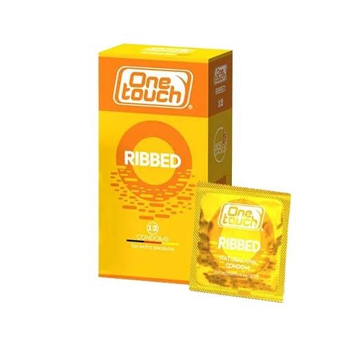 One Touch Ribbed Condoms 12Ct - Vitamins House