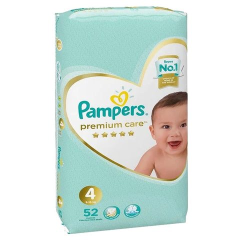 Pampers Premium Care Diapers Size 4, 52 Ct