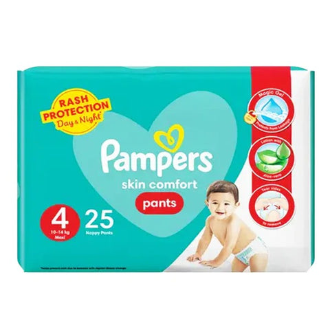 Pampers Skin Comfort Pants Size 4 (Maxi), 25 Ct