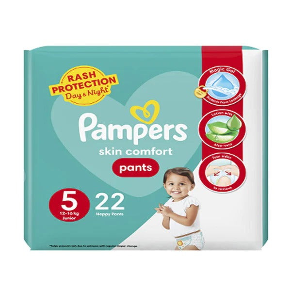 Pampers Skin Comfort Pants Size 5 (Junior), 22 Ct