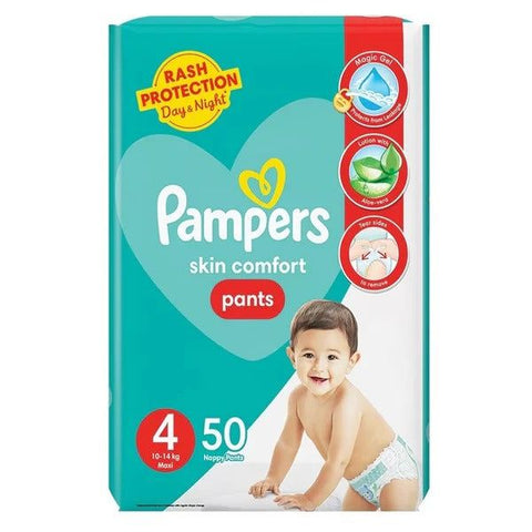 Pampers Skin Comfort Pants Size 4 (Maxi), 50 Ct - Vitamins House