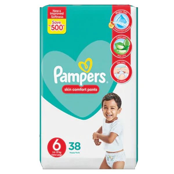 Pampers Skin Comfort Pants Size 6 (Extra Large), 38 Ct - Vitamins House