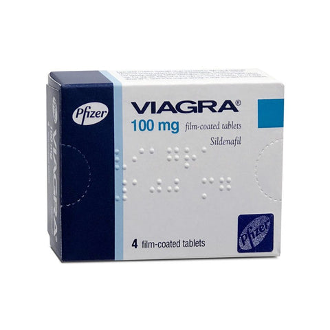 Pfizer Viagra 100mg - 4 Tablets Imported
