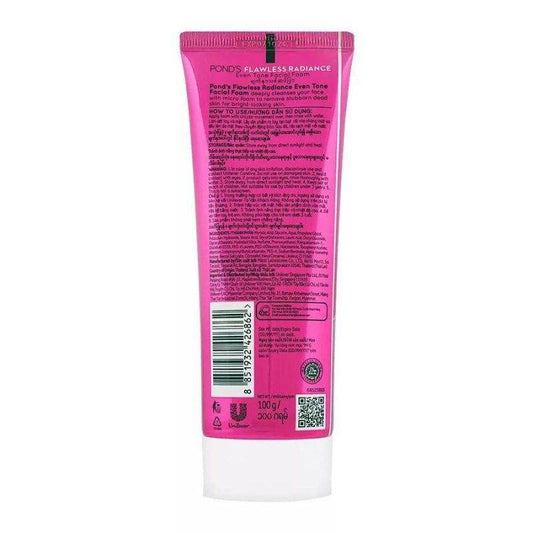 Pond's Flawless Radiance Even Tone Glow Facial Foam, 100g - Vitamins House