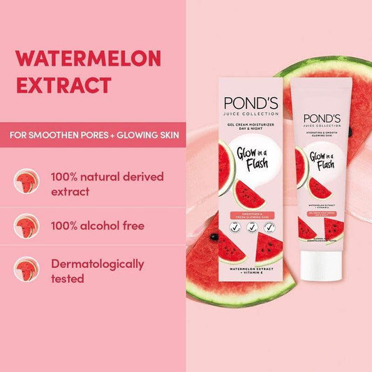 Pond's Glow in a Flash Facial Cleanser Watermelon Extract, 90g - Vitamins House