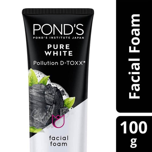 Pond's Pure Bright Pollution D-Toxx Facial Foam, 100g - Vitamins House