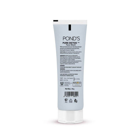 Pond's Pure Detox Face Wash, 100g - Vitamins House