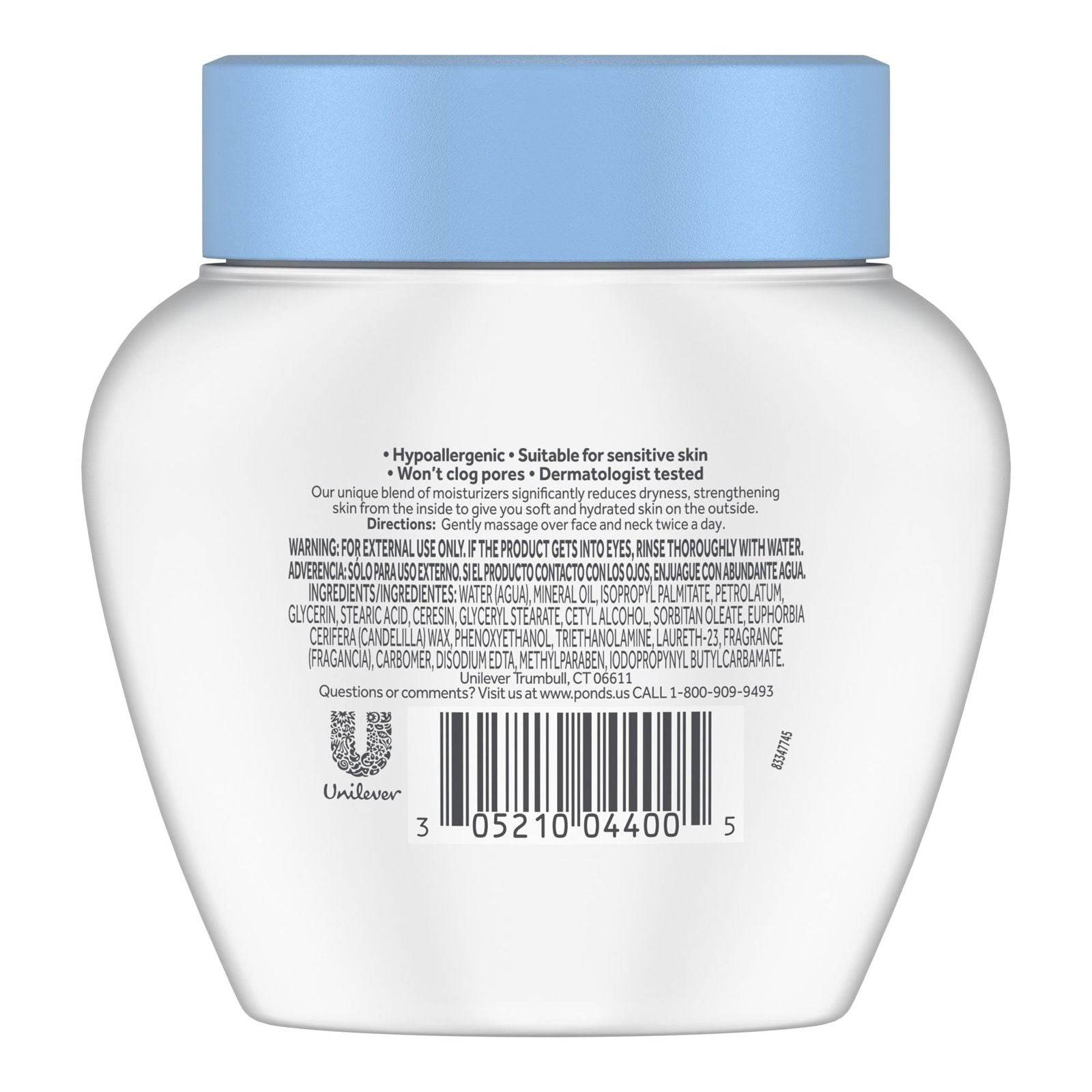 Pond's Rich Hydration Dry Skin Cream, 184g - Vitamins House