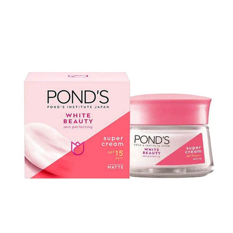 Pond's White Beauty Skin Perfecting Super Cream SPF 15, 50g - Vitamins House