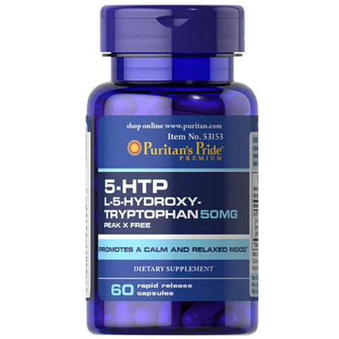 Puritan's Pride 5-HTP 50mg, 60 Ct - Vitamins House