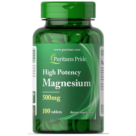 Puritan's Pride High Potency Magnesium 500 mg - Vitamins House