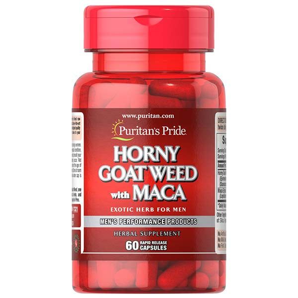 Puritan's Pride Horny Goat with Maca, 60 Ct - Vitamins House