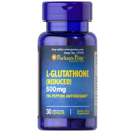 Puritan's Pride L-Glutathione (Reduced) 500mg, 30Ct Vitamins House Puritan's Pride L-Glutathione (Reduced) 500mg, 30Ct Vitamins House