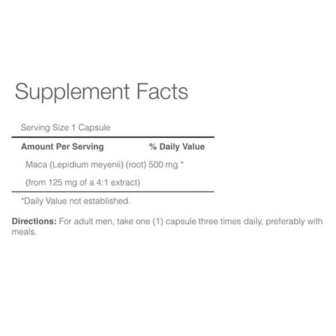 Puritan's Pride Maca 500mg, 60 Ct - Vitamins House