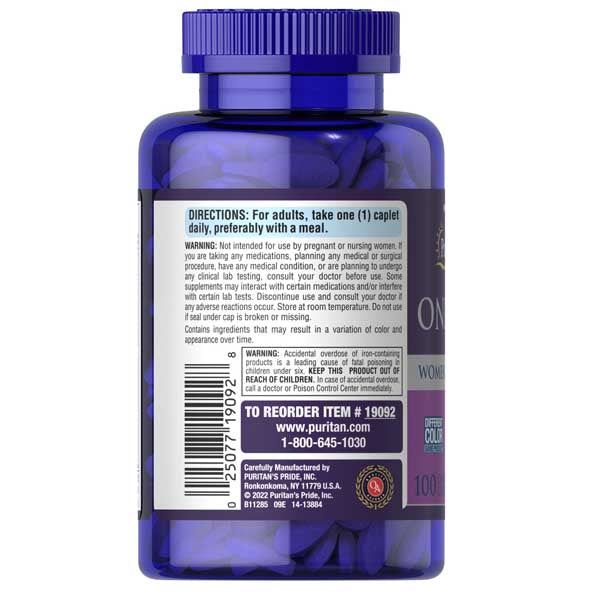 Puritan’s Pride One Daily Women’s Multivitamin – 100 tabs - Vitamins House