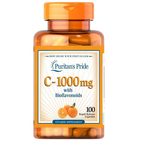 Puritan's Pride Vitamin C 1000mg with Bioflavonoids 100 capsules